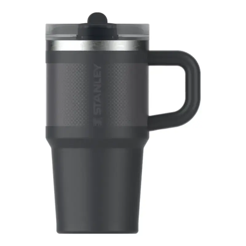 Termokrūze ar salmiņu The Quencher ProTour Flip Straw Tumbler 0,59L melna 
