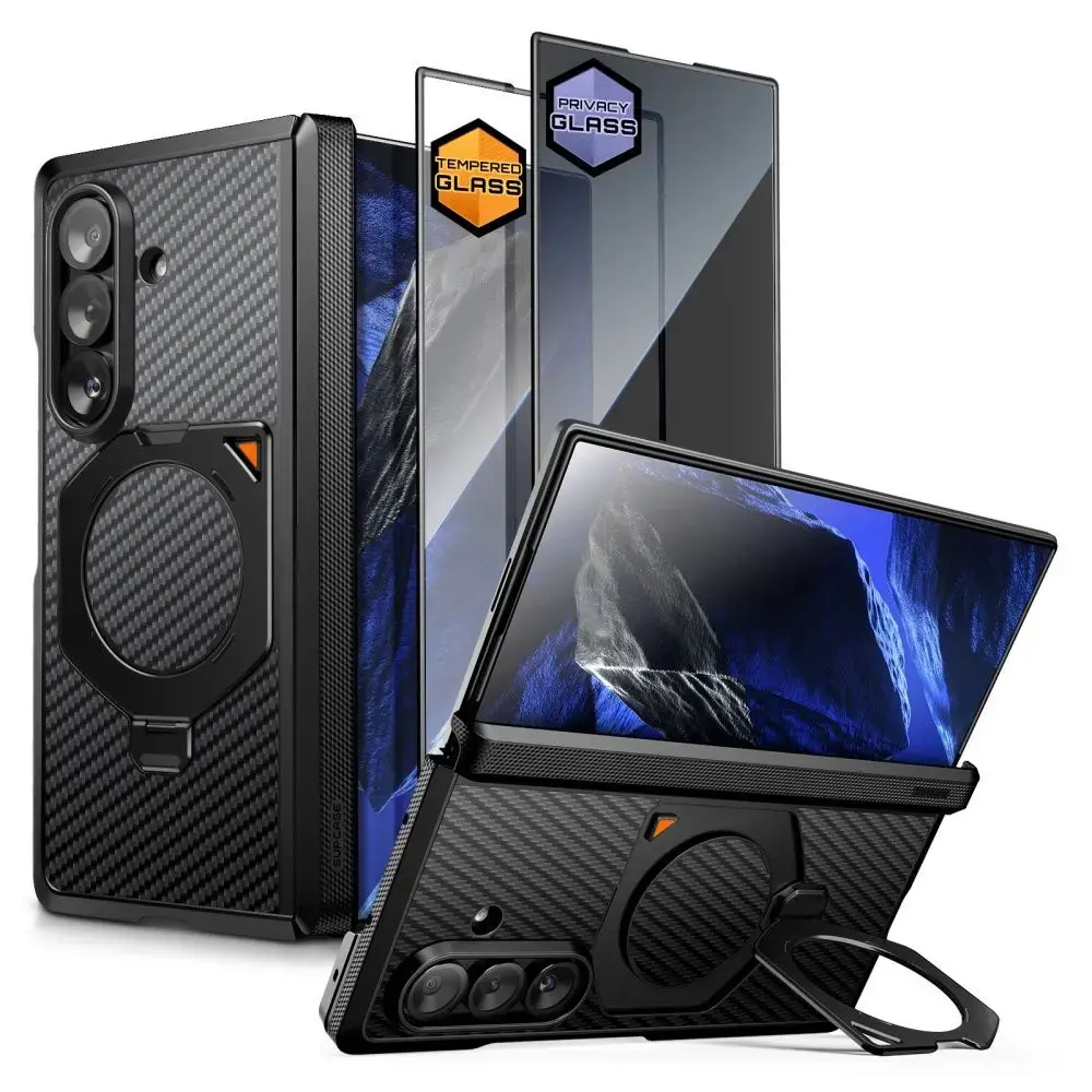 SUPCASE UB AERO telefono dėklas su MagSafe palaikymu Samsung Galaxy Z Fold 8 Ultra (F976) juodas