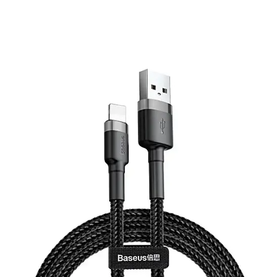 Baseus Cafule data transfer and charging cable | USB-A to Lightning | 7.5W | 2m | black