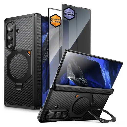 SUPCASE UB AERO telefono dėklas su MagSafe palaikymu Samsung Galaxy Z Fold 8 Ultra (F976) juodas