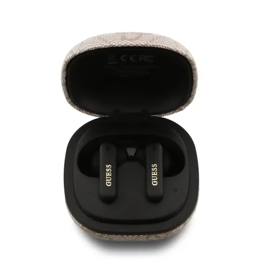 Guess PU 4G Script Logo ENC TWS Wireless Earphones Pink
