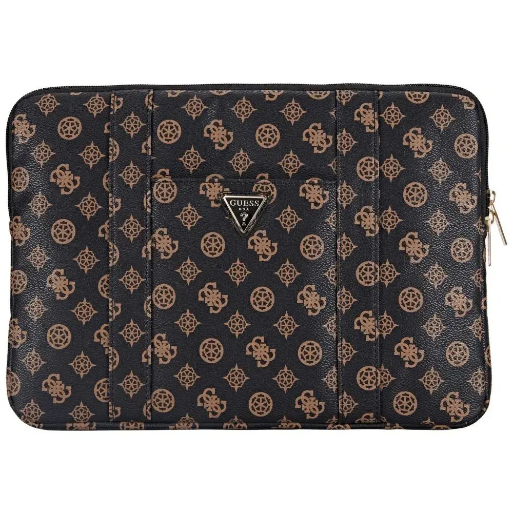 Bag Guess Sleeve 14" Peony Pocket Triangle black
