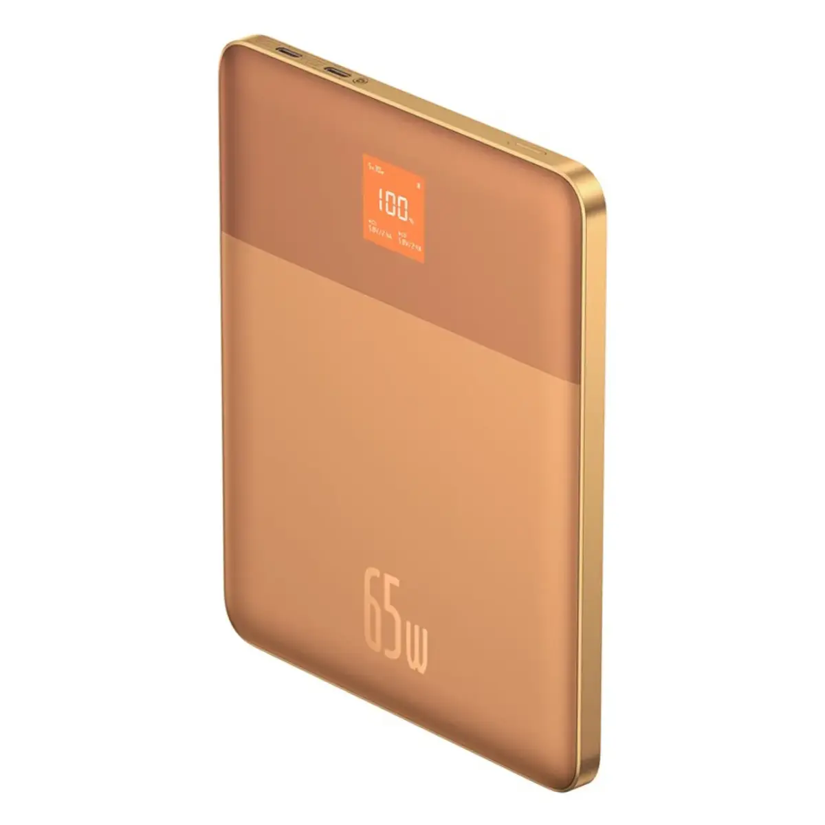 Baseus Blade2 ārējais akumulators (powerbank) | 12 000 mAh | 65W | USB-C | LED ekrāns | oranžs