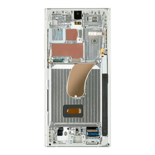 LCD display + Touch Unit + Front Cover Samsung S918 Galaxy S23 Ultra Lime/Sky Blue (Service Pack)