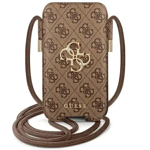Guess Torebka GUPHL4GMGBR 6,7" brown hardcase 4G Big Metal Logo