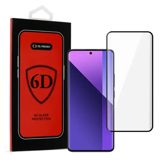 Fusion Full Glue 6D rūdīts stikls XIAOMI REDMI NOTE 13 PRO PLUS 5G melns