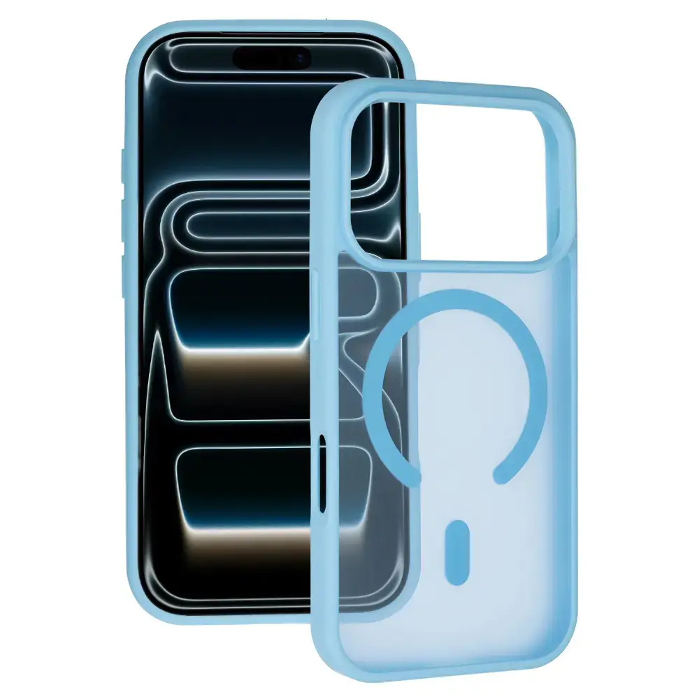 Tel Protect Aura Matte telefono dėklas su MagSafe palaikymu iPhone 17 Pro mėlynas