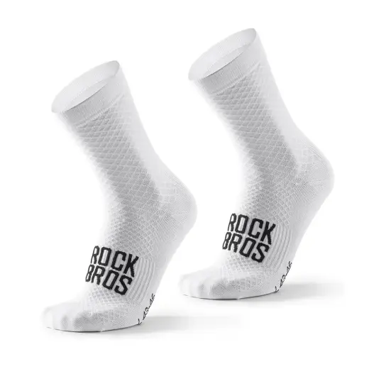 Rockbros 49210016001 ROAD TO SKY Cycling Socks 39-42 cm - White