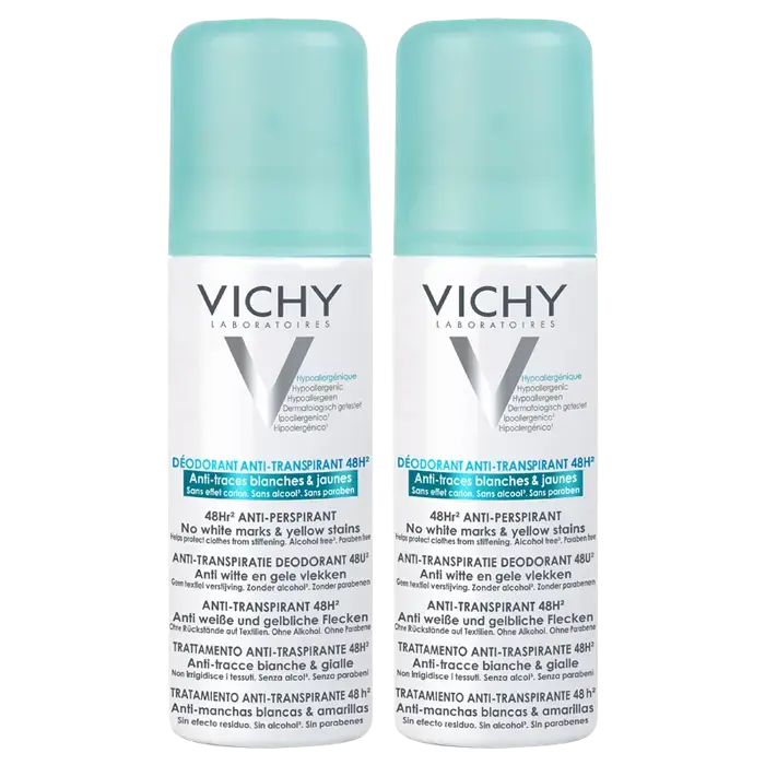 Vichy 48 Hours Anti-Transpirant/Spots Set Contains Two Deodorants