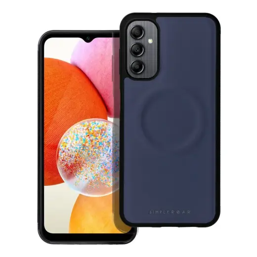 Roar Mag Morning silikoninis telefono dėklas su MagSafe palaikymu Samsung Galaxy A14 4G (A145) | A14 5G (A146) mėlynas