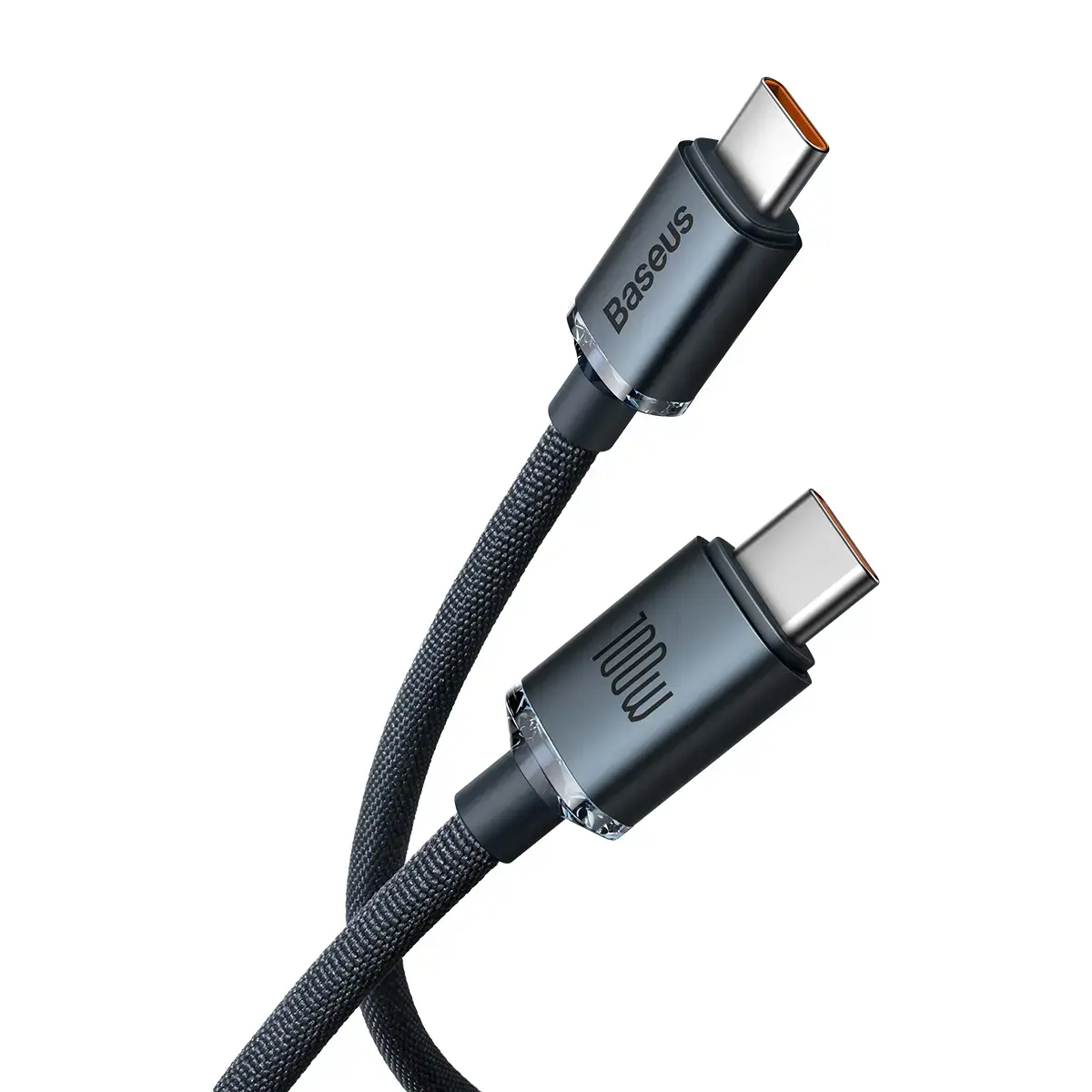 Baseus Crystal Shine Series data transfer and charging cable | USB-C to USB-C | 100W | 2m | black