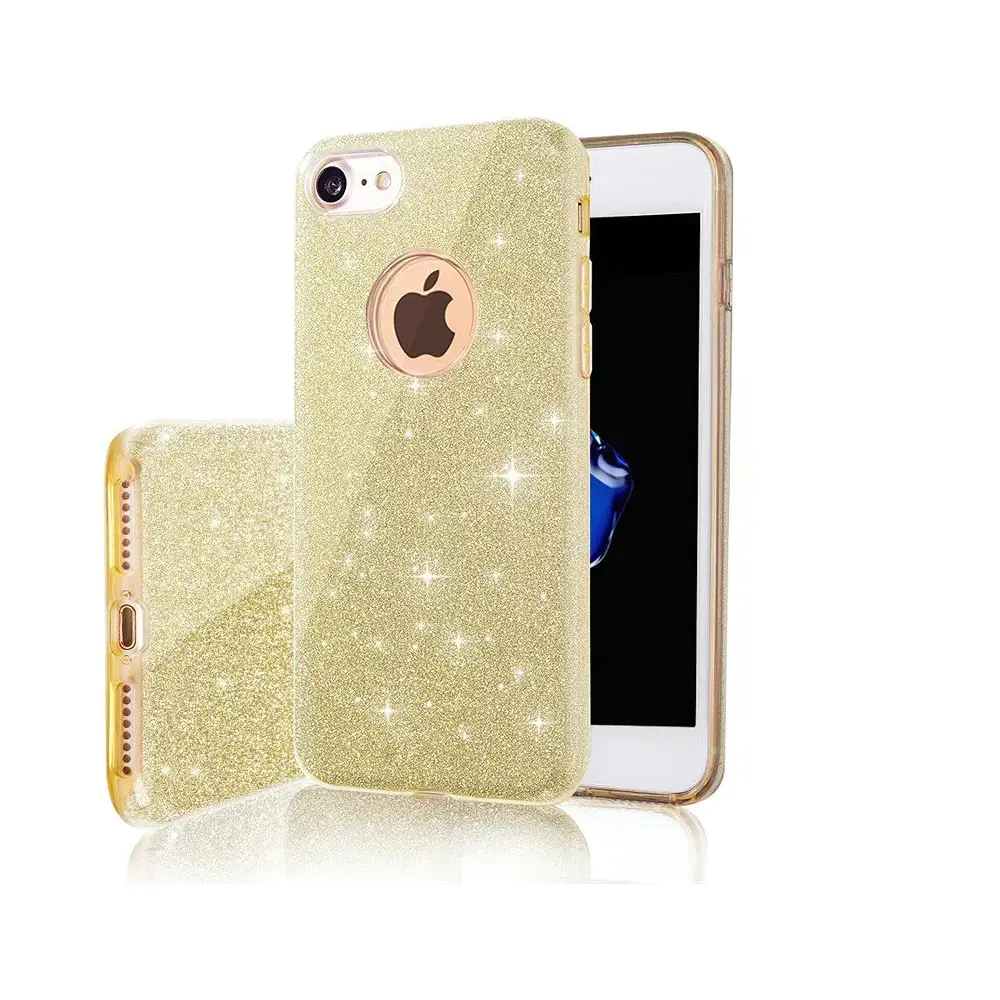 Glitter 3in1 case for Samsung Galaxy S21 gold