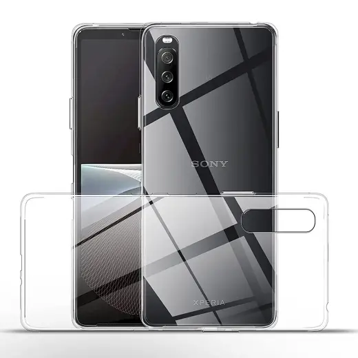Fusion Ultra Back Case 1 mm protect silicone case for Sony Xperia 10 III transparent