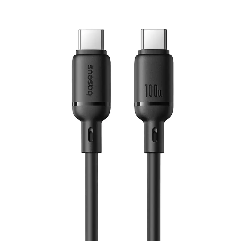 Baseus Silky Series провод для передачи данных и зарядки | USB-C на USB-C | 100W | 1m | чёрный