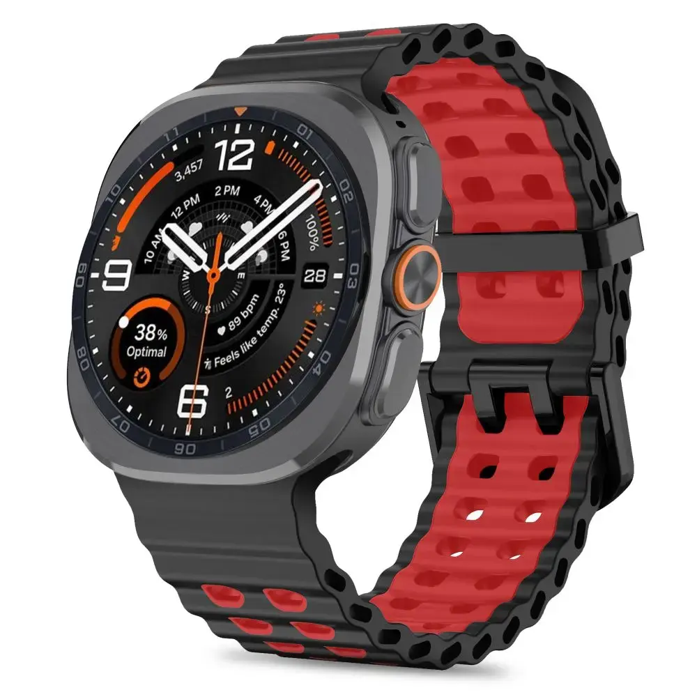 Tech-Protect IconBand Pro ремешок для умных часов Galaxy Watch Ultra 1/2 (47 mm) | чёрный/красный