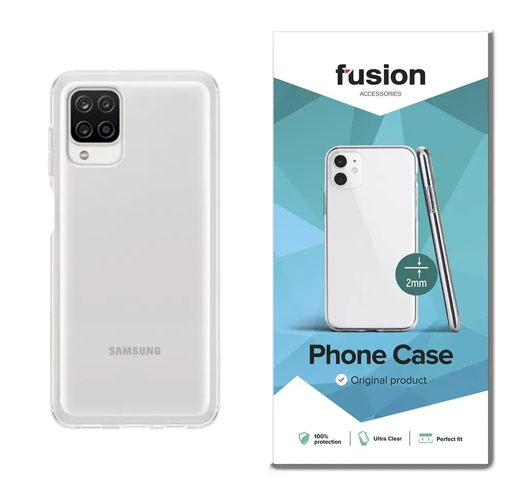 Fusion ultra clear series 2 mm silikona aizsargapvalks Samsung A125 Galaxy A12 caurspīdīgs (EU Blister)