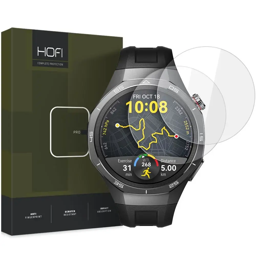Hofi aizsargstikls priekš Huawei Watch GT 5 Pro (46 mm) | caurspīdīgs (2 gab.)