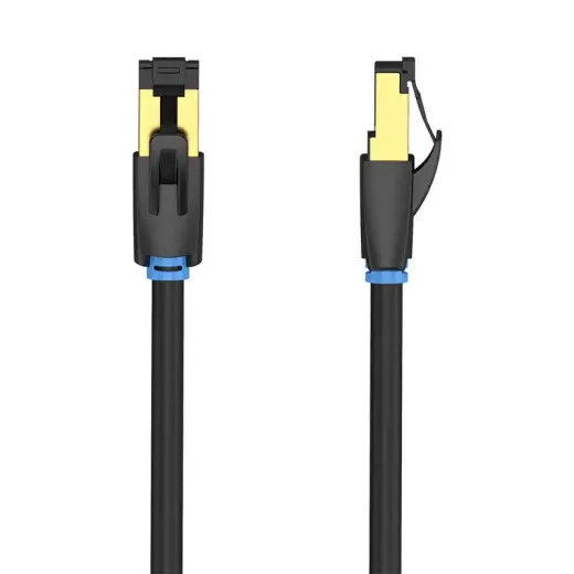 Vention IKABF Ethernet LAN võrgukaabel | Cat8 | S/FTP | 40Gbps | 1m | must