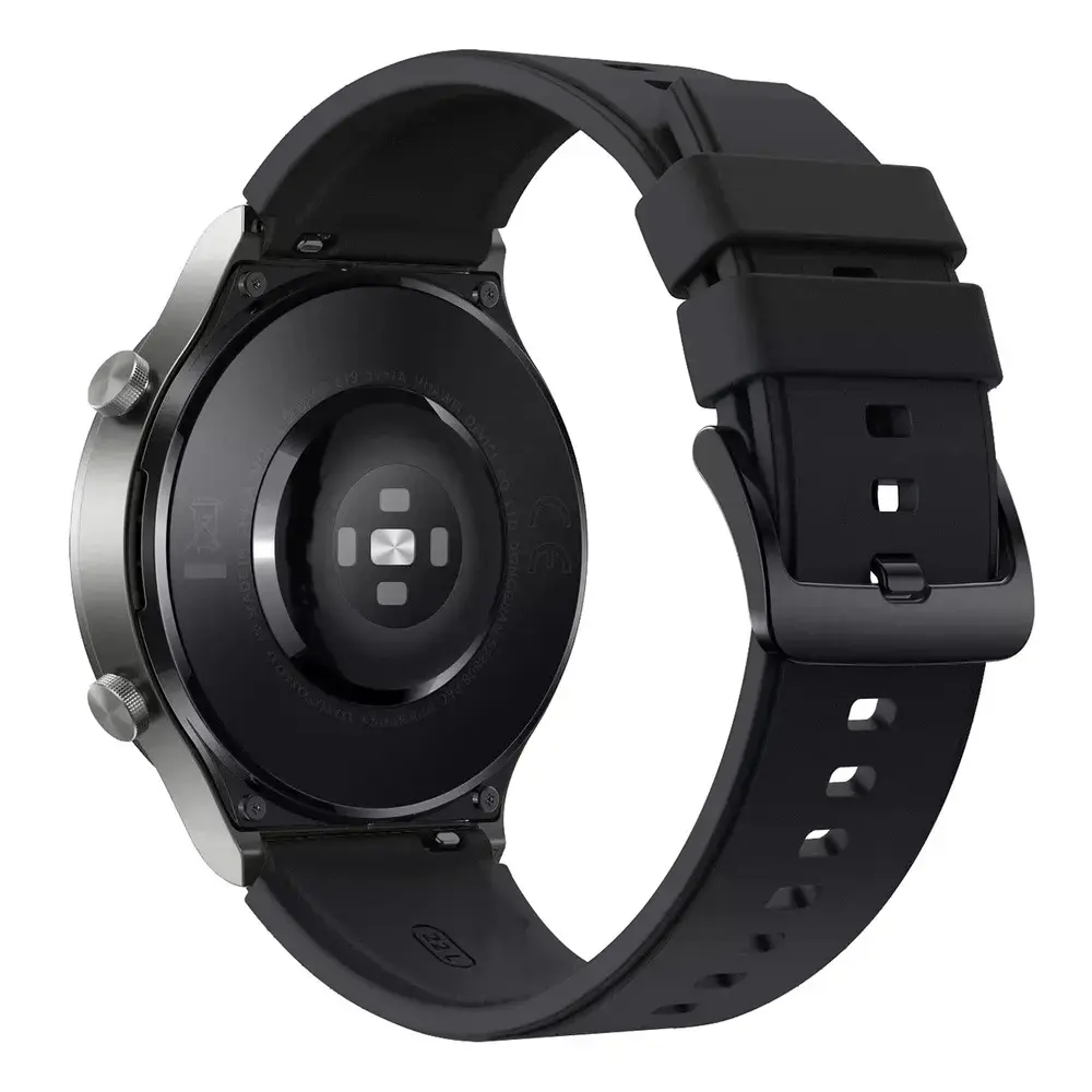 Fusion nutikella rihm Huawei Watch GT 2/3/4/2 Pro/3 Pro/4 Pro/GT 2e (46 mm) jaoks | silikoonist | must