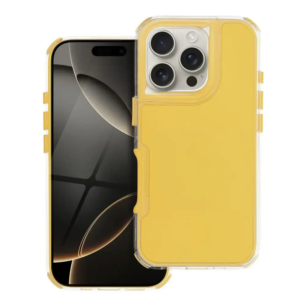 MATRIX telefono dėklas iPhone 16 Pro geltonas