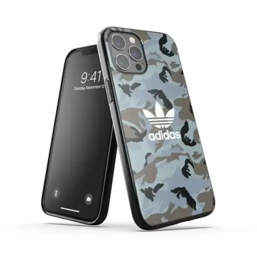 Adidas OR SnapCase Camo maciņš telefonam iPhone 12 Pro Max zils melns
