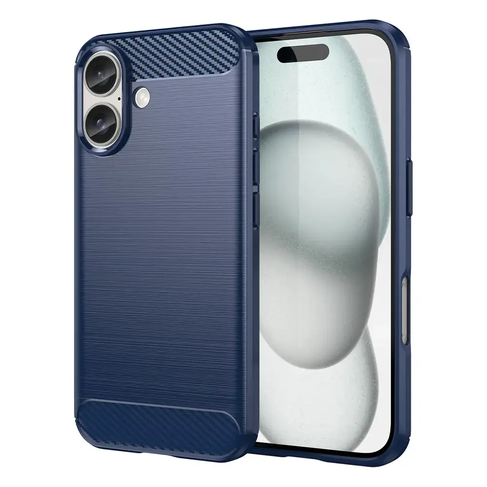 Carbon maciņš telefonam iPhone 16 zils