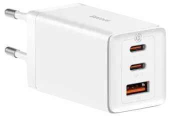 Baseus GaN5 Pro tīkla lādētājs | 65W | GaN | USB-C, USB-A | balts