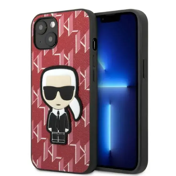 Karl Lagerfeld Monogram Ikonik telefoni ümbris iPhone 13 punane