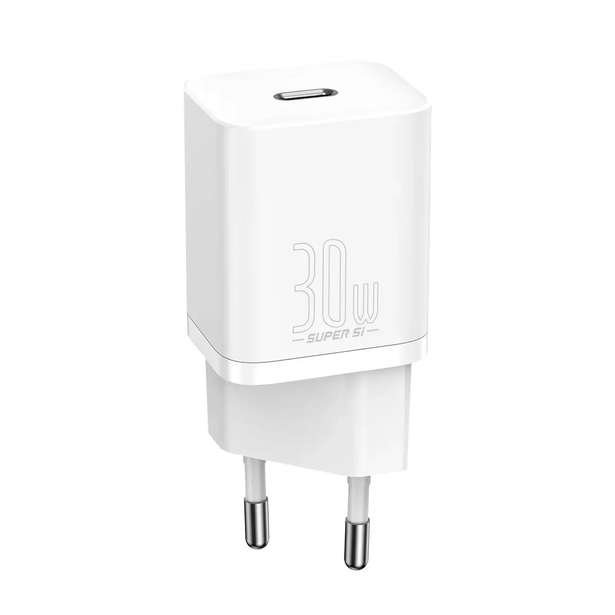 Baseus Super Si tīkla lādētājs | 30W | QC | USB-C | balts