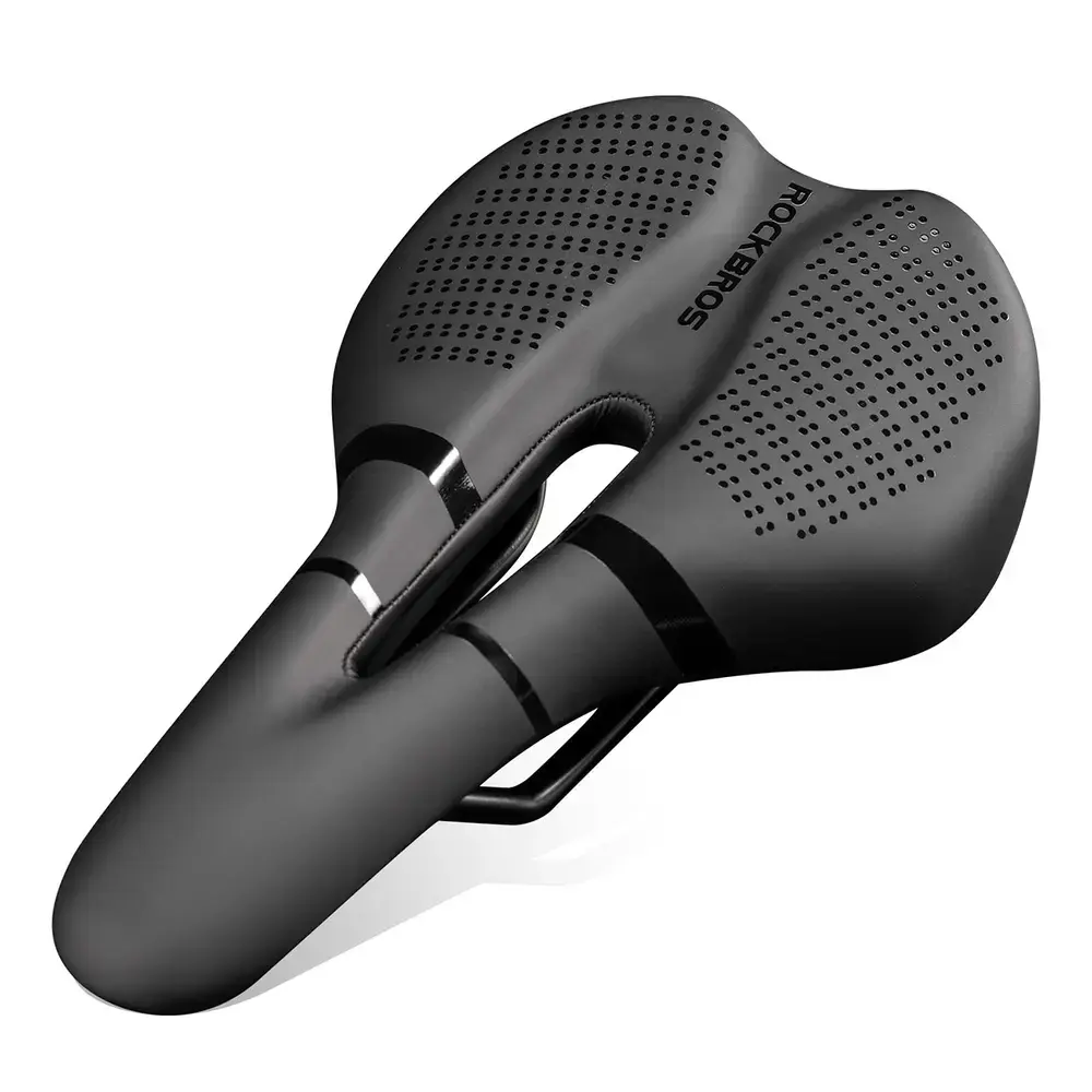 Rockbros 8182 city bicycle saddle, comfortable, anatomical - black