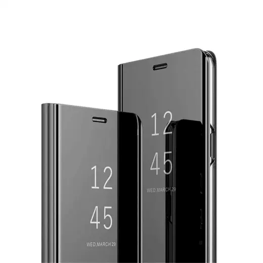 Fusion Clear View maciņš telefonam Honor 8A | Huawei Y6s | Huawei Y6 (2019) melns