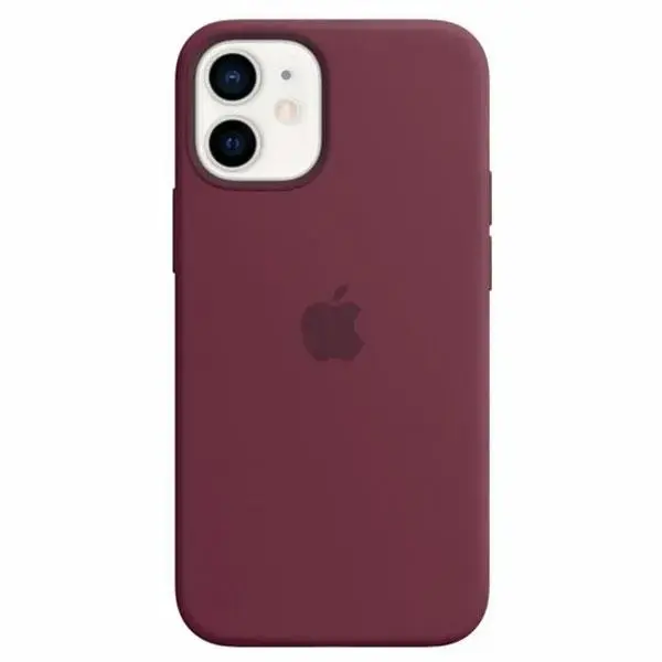 Apple Silicone maciņš ar MagSafe atbalstu telefonam iPhone 12 Mini violets