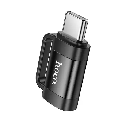 HOCO UA31E adapteris | USB-C į Lightning | juodas