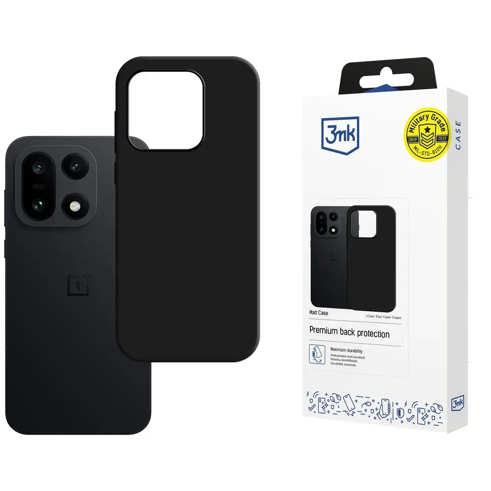 3mk Matt Case for OnePlus 15 5G - Matte Black