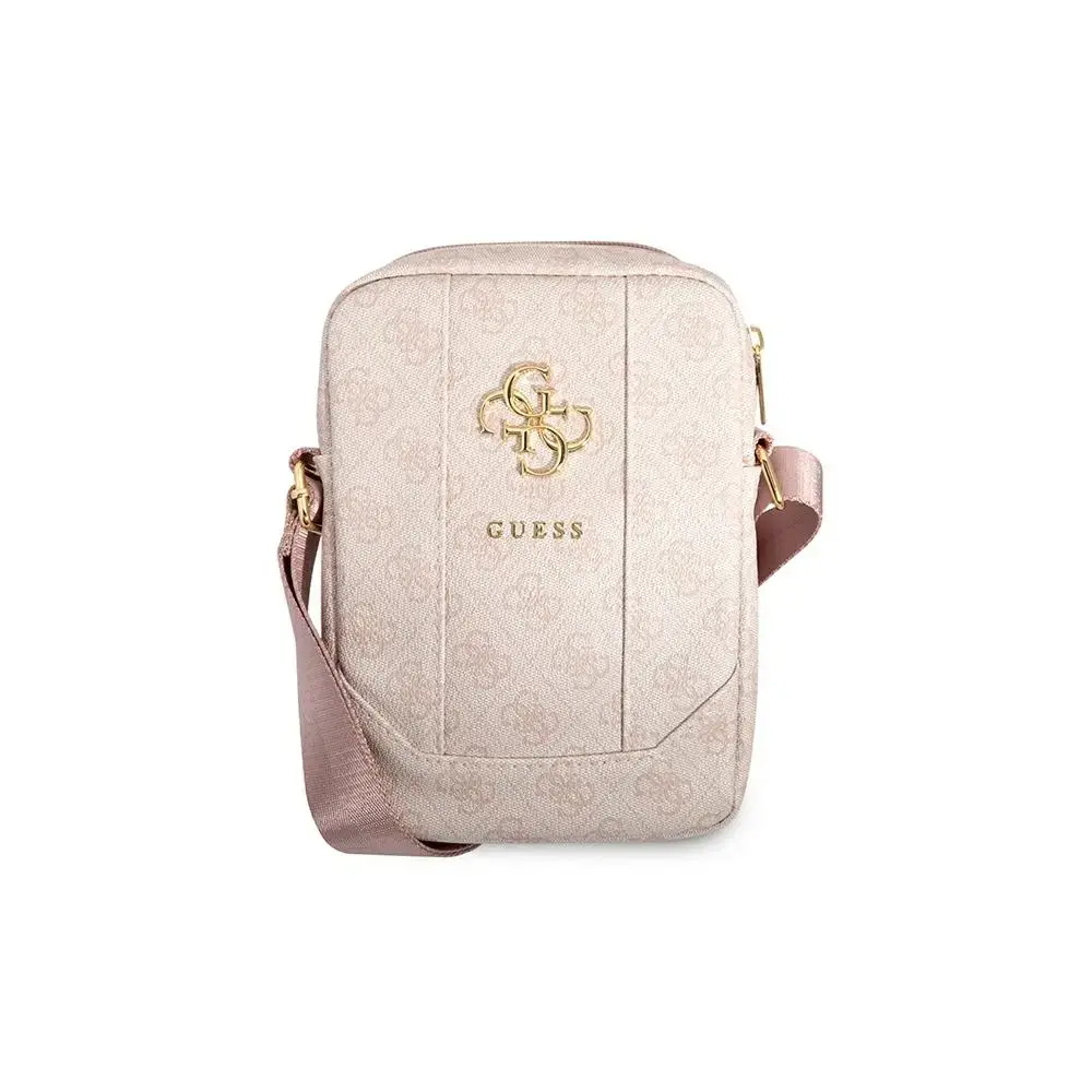 Guess soma GUTB10G4GFPI 10" rozā ar lielu metāla logotipu