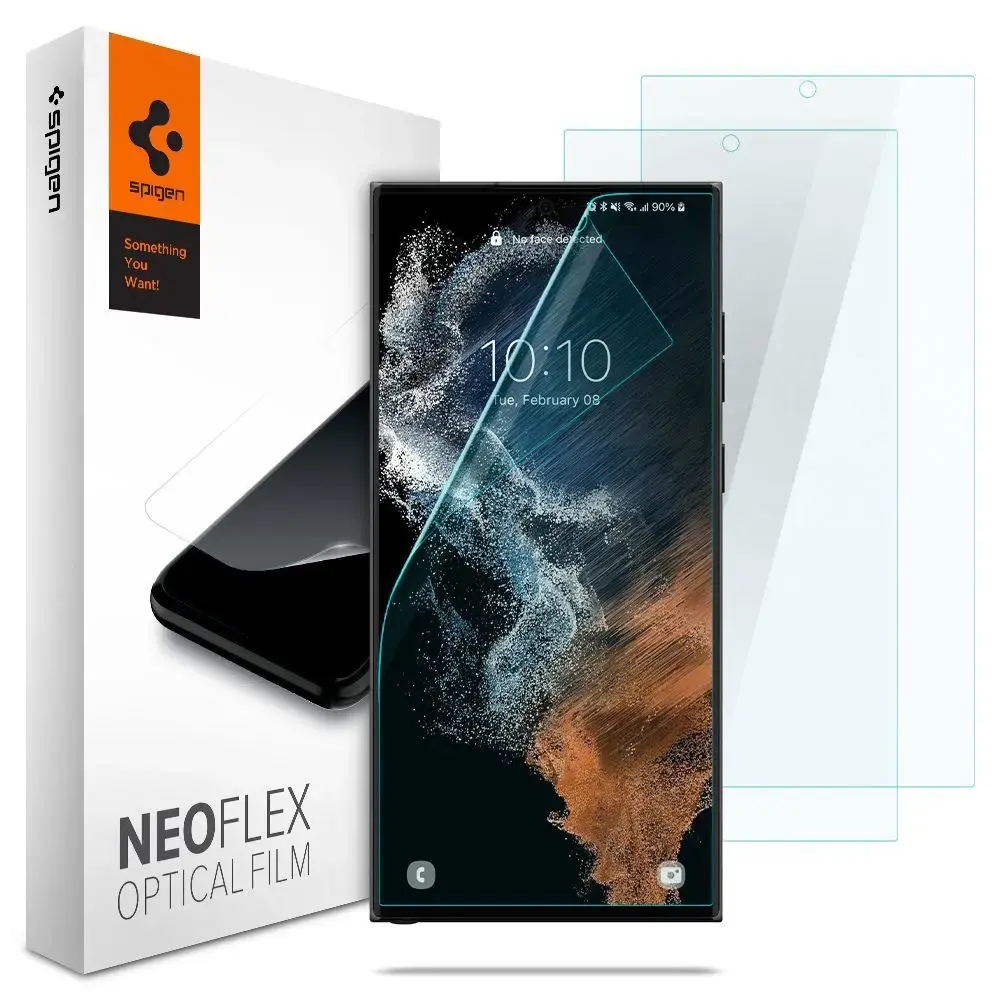 Spigen Neo Flex TPU aizsargplēve telefona ekrānam Samsung Galaxy S22 Ultra (S908) (2 gab.)