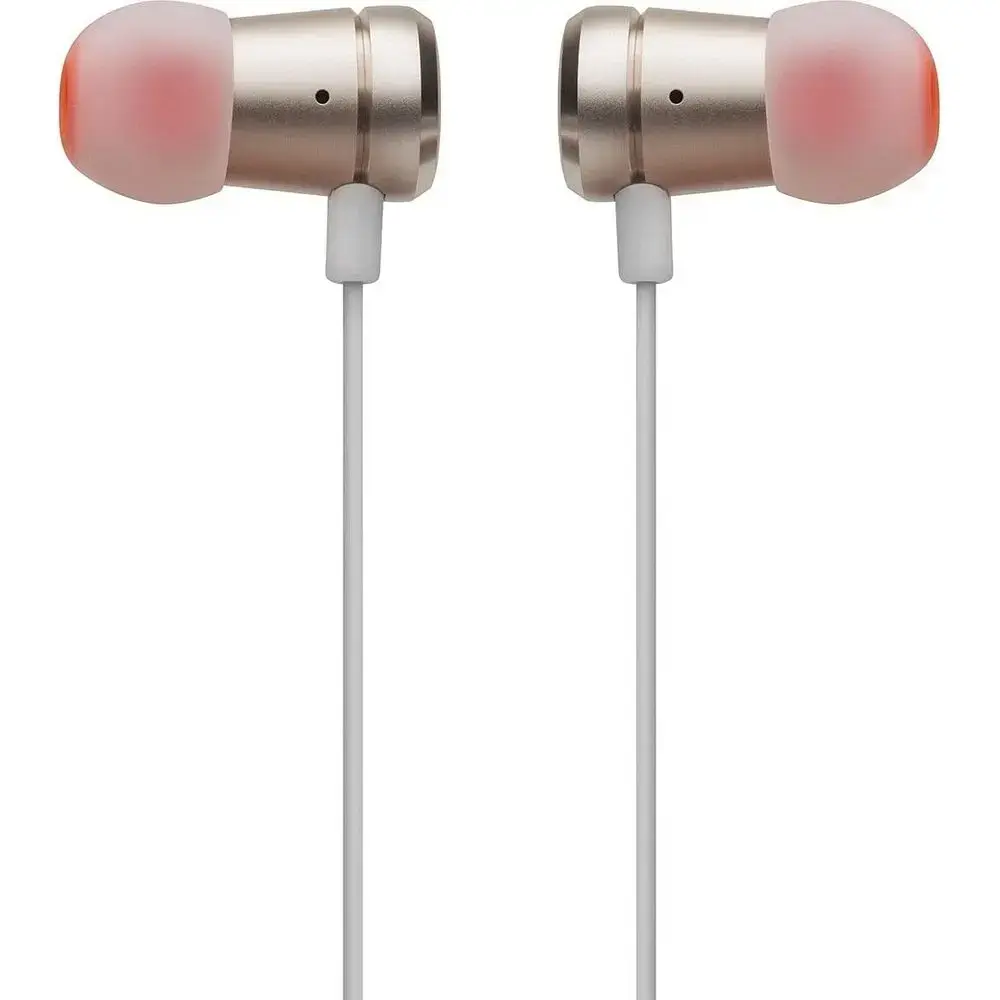 Wired earphones Jack 3,5mm with microphone JBL T290 gold