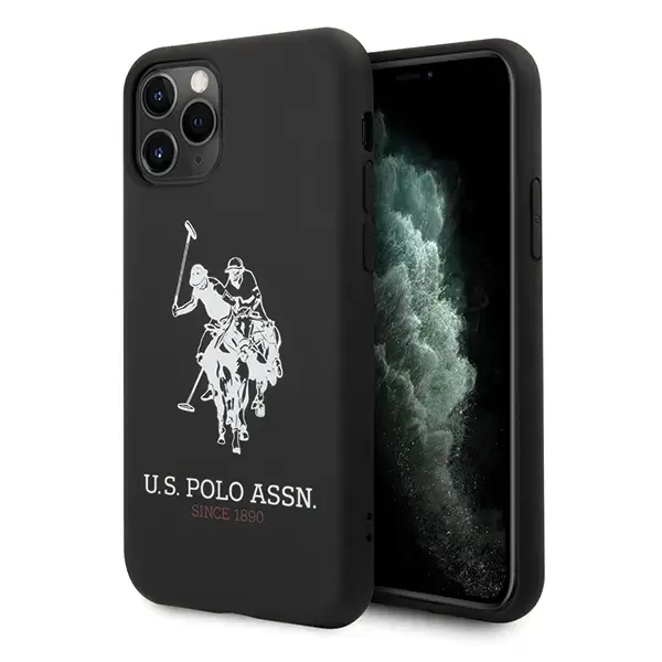US Polo USHCN65SLHRBK Silicone Collection telefoni ümbris iPhone 11 Pro Max must