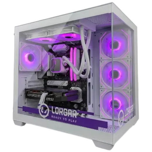 LORGAR ADVANCED A201 - AMD 7500F 6C/12T, 240 AIO, NVIDIA RTX 5060Ti 16GB, 32GB@6400mhz, 1TB SSD NVME, 750W PSU, White, 3Y