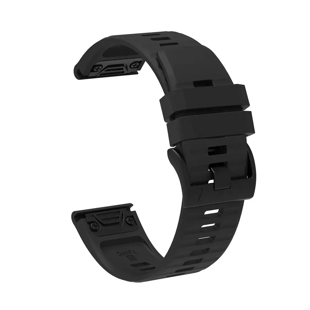 Fusion nutikella rihm Garmin Fenix 3/5X/6X/7X Pro jaoks | silikoonist | must