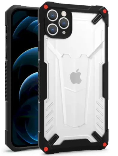 Fusion hybrid protect telefono dėklas iPhone 13 Mini juodas