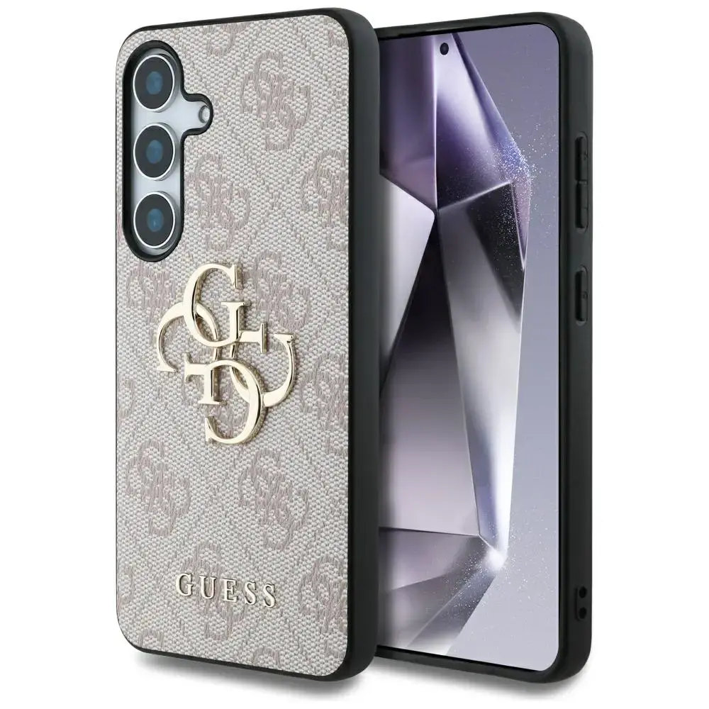 Guess Big 4G Logo Classic Logo phone case for Samsung Galaxy S25+ (S936) pink