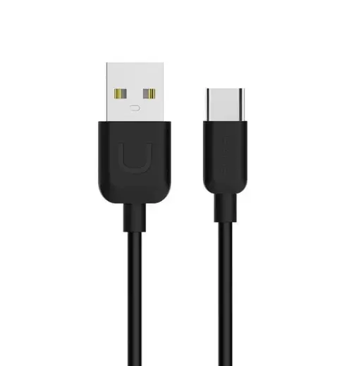 Usams U-TURN провод для передачи данных и зарядки | USB-C на USB-A | 1m | черный