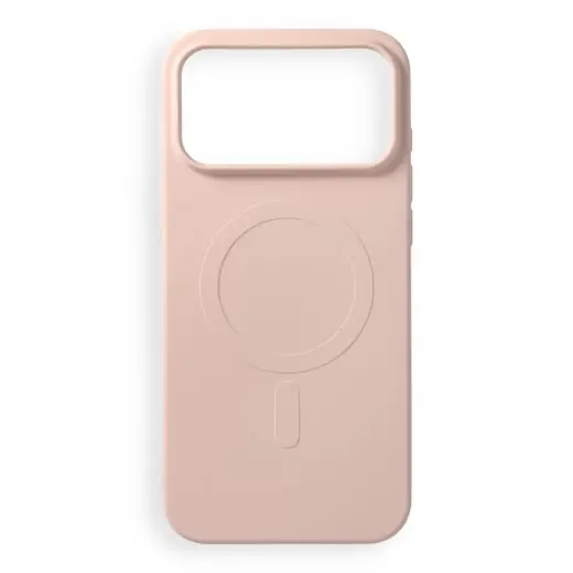 Silicone чехол с поддержкой MagSafe для телефона iPhone 17 Pro Max | iPhone 18 Pro Max розовый