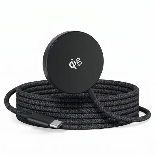 XO JH025 bezvadu lādētājs | Qi 2.2 | Saderīgs ar MagSafe | 25W | melns