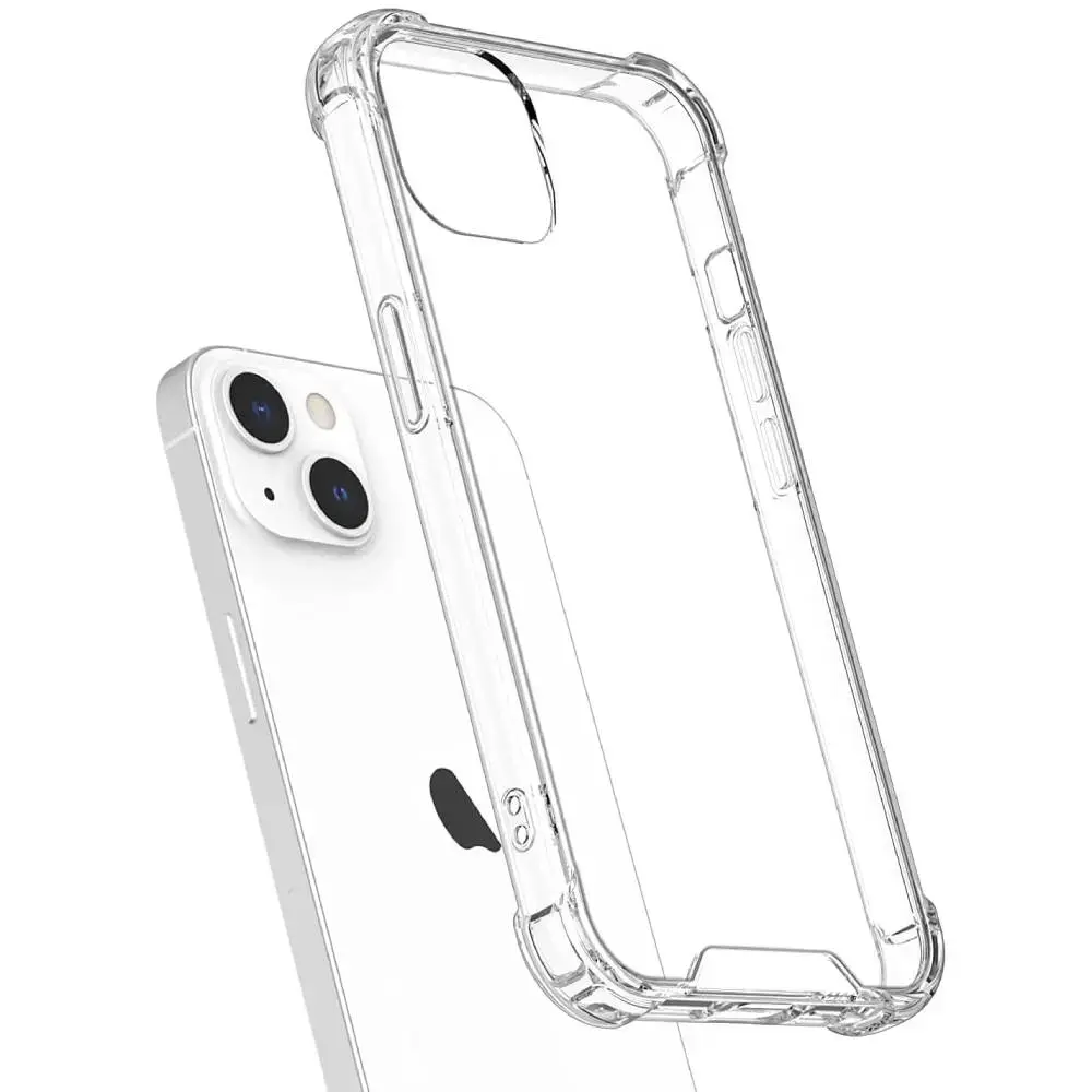 Fusion anti shock 1.5mm phone case for iPhone 15 Plus transparent