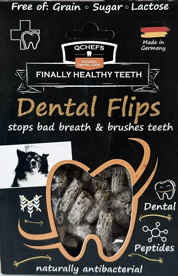 QCHEFS Kārums suņiem Dental Flips 40 gr