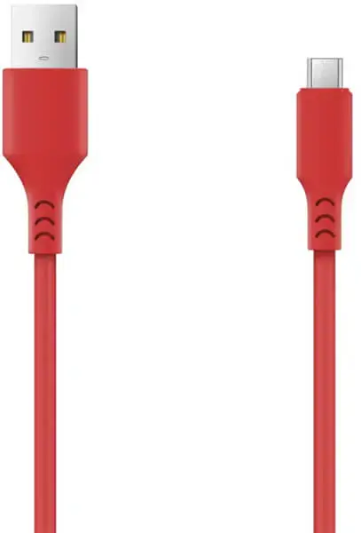 Setty duomenų perdavimo ir įkrovimo laidas | USB-A į Micro USB | 10W | 1.8m | raudonas