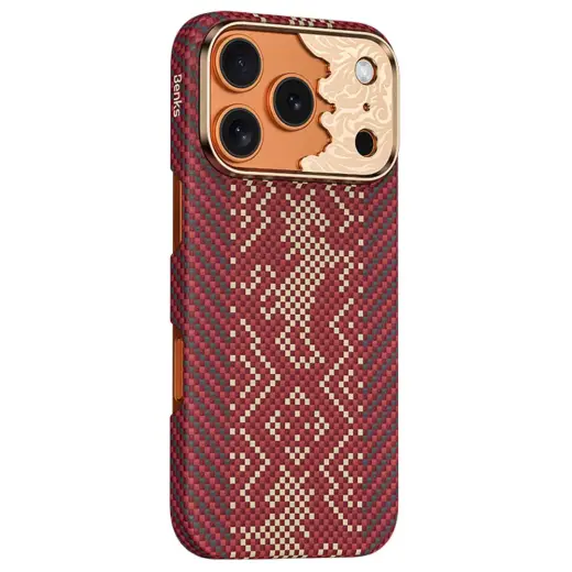 Benks Armor Air Knight Kevlar Metal Frame telefoni ümbris iPhone 18 Pro | iPhone 17 Pro punane