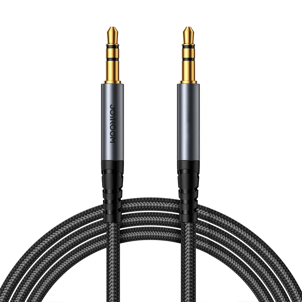 Joyroom stereo audio cable AUX 3.5 mm mini jack 1.2m black (SY-A08)